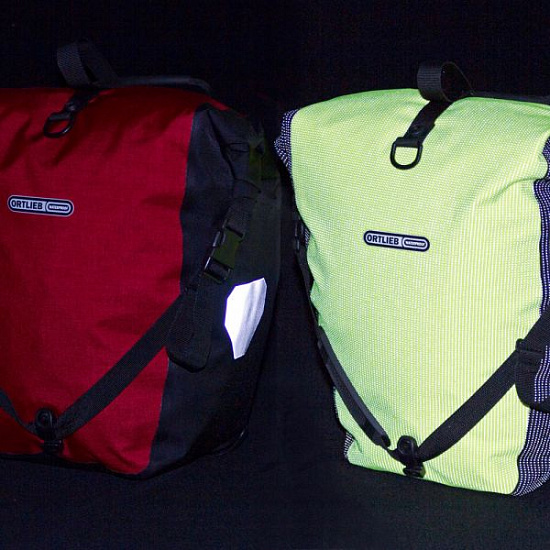 Велосумка Ortlieb Back-Roller High Visibility 20 Neon Yellow/Black Reflex - Фото 4 большая