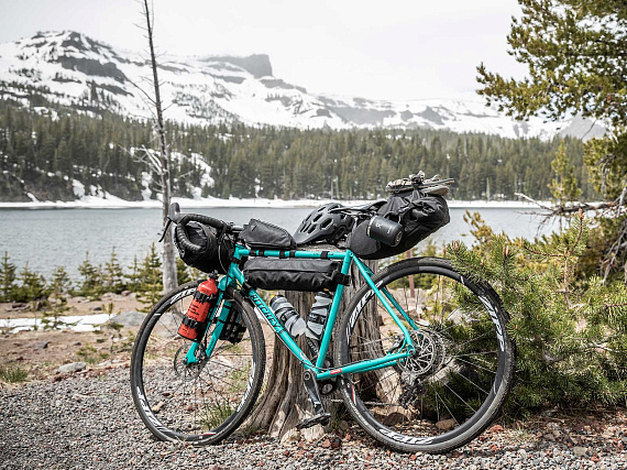 Велосипедная сумка Topeak Midloader 6 Black - Фото 4 большая