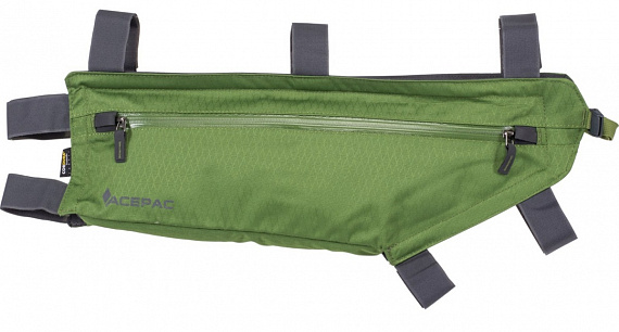 Велосипедная сумка Acepac Zip Frame L Green - Фото 1 большая