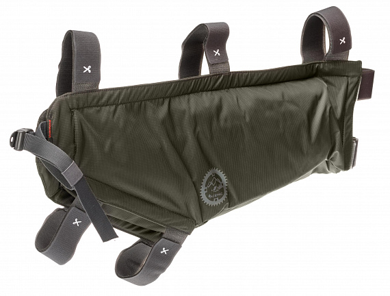 Велосипедная сумка Acepac Zip Frame L Grey - Фото 3 большая