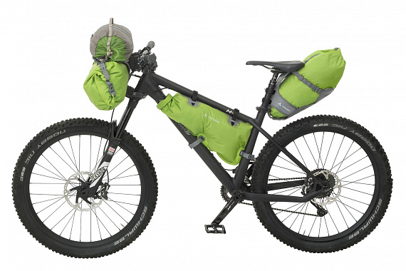 Сумка велосипедная Vaude Trailsaddle Black/Green - Фото 2 большая