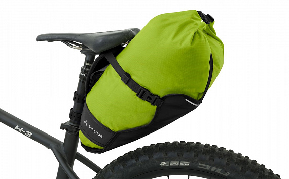Сумка велосипедная Vaude Trailsaddle Black/Green - Фото 6 большая
