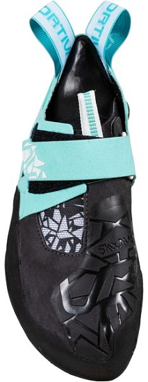Скальные туфли женские La Sportiva Skwama Vegan Carbon/Turquoise - Фото 3 большая