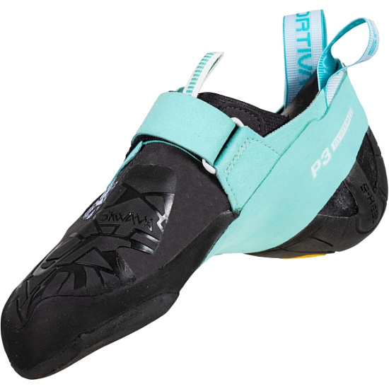 Скальные туфли женские La Sportiva Skwama Vegan Carbon/Turquoise - Фото 4 большая