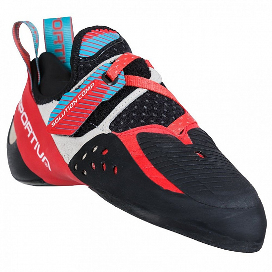 Скальные туфли женские La Sportiva Solution Comp Hibiscus/Malibu Blue - Фото 3 большая