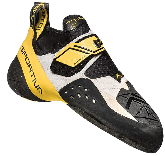 Скальные туфли La Sportiva Solution White/Yellow - Фото 2 большая