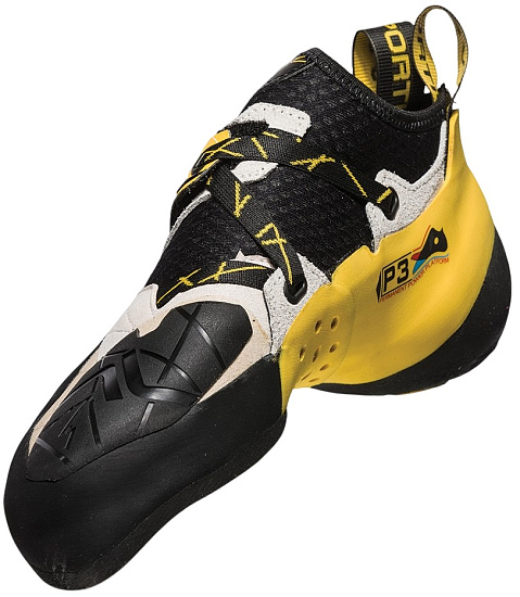 Скальные туфли La Sportiva Solution White/Yellow - Фото 3 большая
