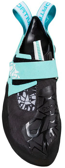 Скальные туфли женские La Sportiva Skwama Vegan Carbon/Turquoise - Фото 3 большая