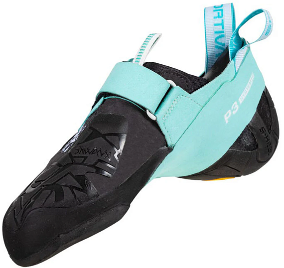 Скальные туфли женские La Sportiva Skwama Vegan Carbon/Turquoise - Фото 4 большая