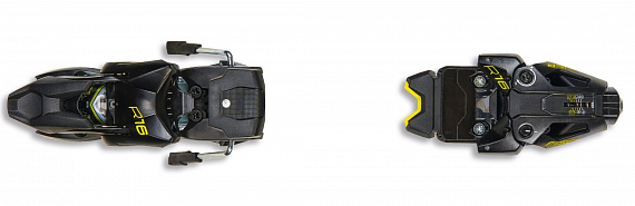Горнолыжные крепления Fischer R 16 Brake 85 [A] Matt Black/Yellow - Фото 1 большая