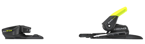 Горнолыжные крепления Head Evo 9 Gw Ca Brake 85 [D] Solid Black/Flash Yellow - Фото 3 большая