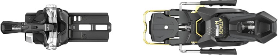 Горнолыжные крепления Tyrolia Attack Hybrid 14 Mn/Pt 110 [O] Black/Gold - Фото 10 большая