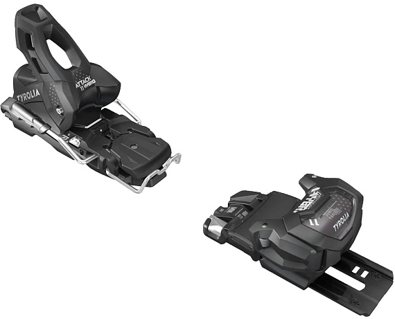 Горнолыжные крепления Tyrolia Attack Hybrid 11 Mn/Pt 110 [O] Black/Silver - Фото 7 большая