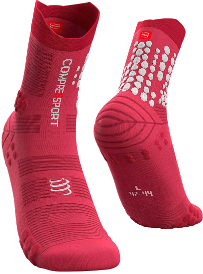 Носки Compressport V3 Trail Гранатовая Роза - Фото 1 большая
