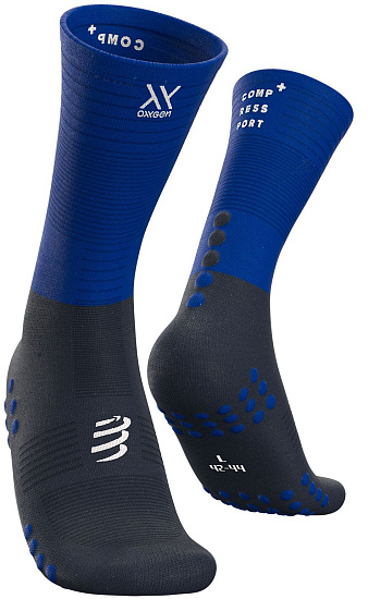 Носки Compressport Mid Compression Черный/Синий - Фото 1 большая