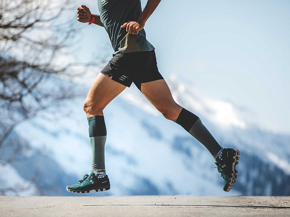 Гетры Compressport R2V2 Изумрудный - Фото 3 большая