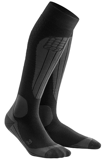 Компрессионные гольфы мужские CEP C21M с шерстью мериноса Black/Anthracite - Фото 1 большая