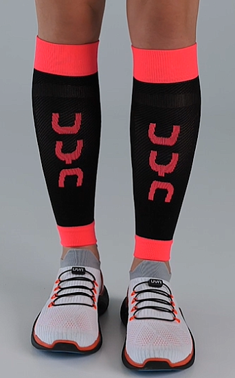 Гетры женские UYN Calf Fly Black/Coral Fluo - Фото 3 большая