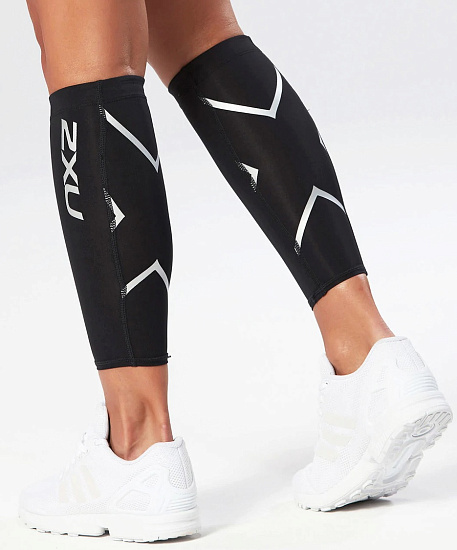 Гетры 2XU Compression Calf Guards Black - Фото 4 большая