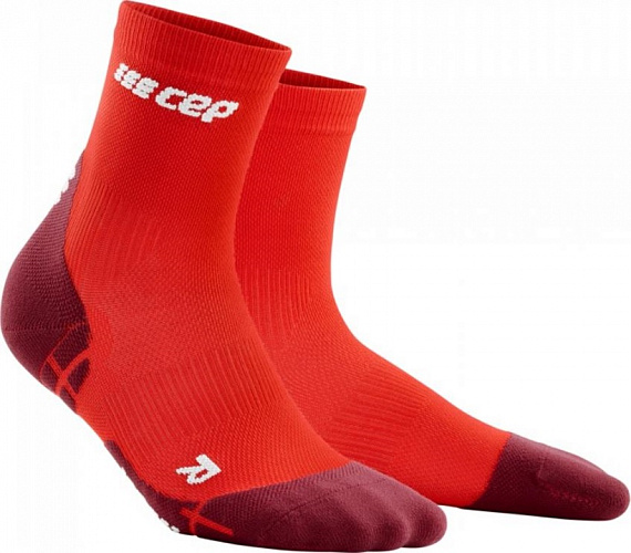 Носки мужские CEP Ultralight Short C2UUM Lava/Dark red - Фото 1 большая
