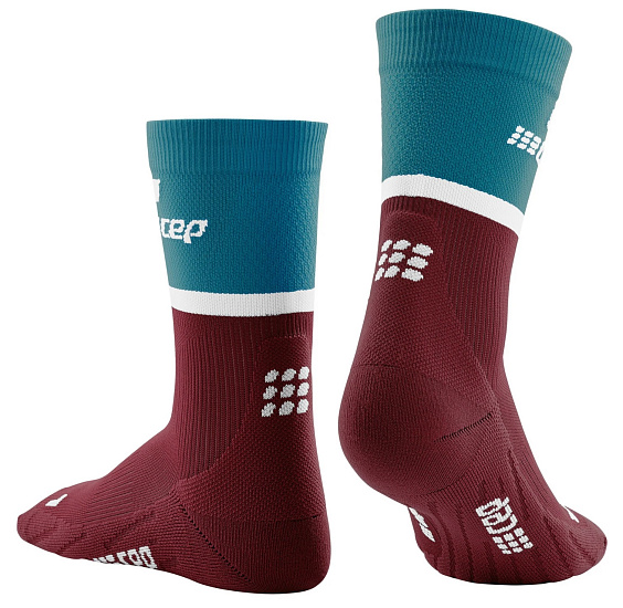 Носки мужские CEP C104M сине-зеленый/бордовый - Фото 3 большая