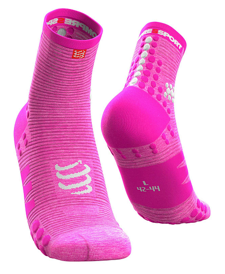 Носки Compressport V3 Run High Розовый Меланж - Фото 1 большая