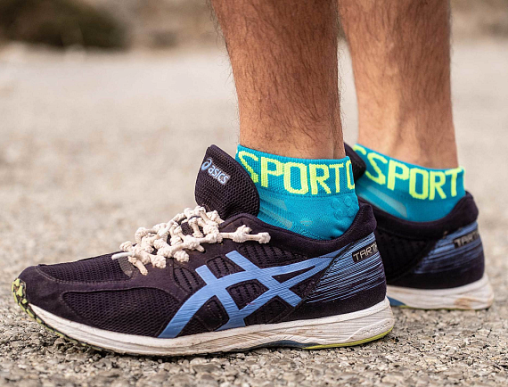 Носки Compressport Run Ultralight Low v3 Синий - Фото 3 большая