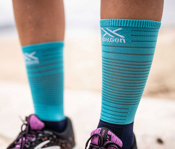 Носки Compressport Mid Compression Синий/Голубой - Фото 2 большая