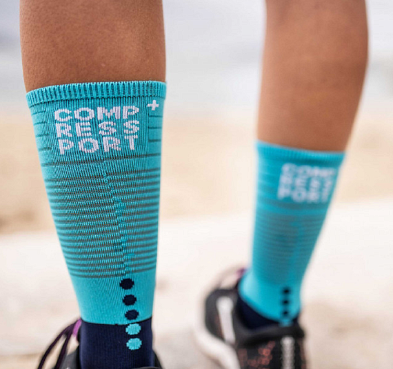 Носки Compressport Mid Compression Синий/Голубой - Фото 3 большая