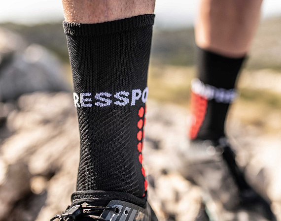 Носки Compressport Ultra Trail Черный - Фото 3 большая