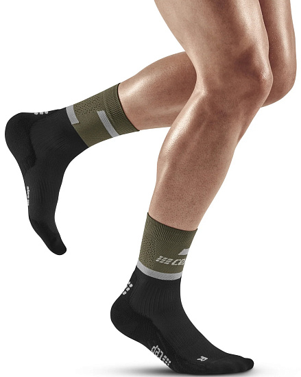 Носки мужские CEP C104M оливковый/чёрный - Фото 3 большая