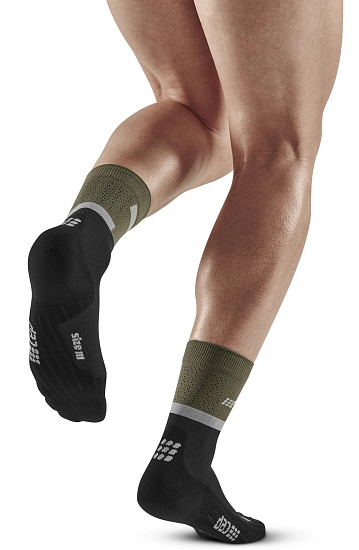 Носки мужские CEP C104M оливковый/чёрный - Фото 4 большая