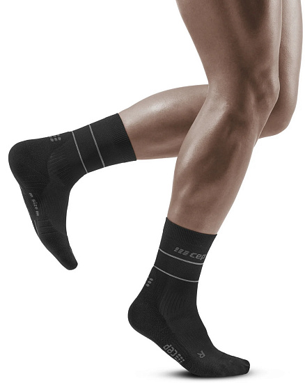 Носки мужские CEP C103RM Reflective чёрный - Фото 3 большая