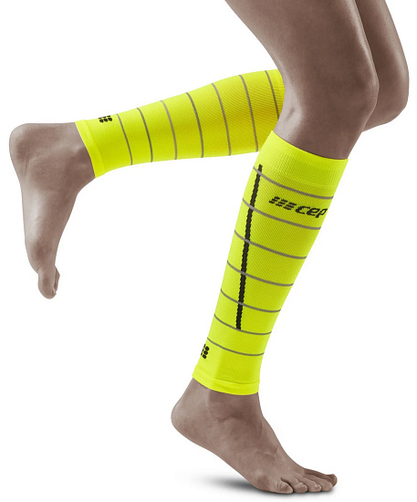 Гетры женские CEP C303RW Reflective Neon Yellow - Фото 3 большая