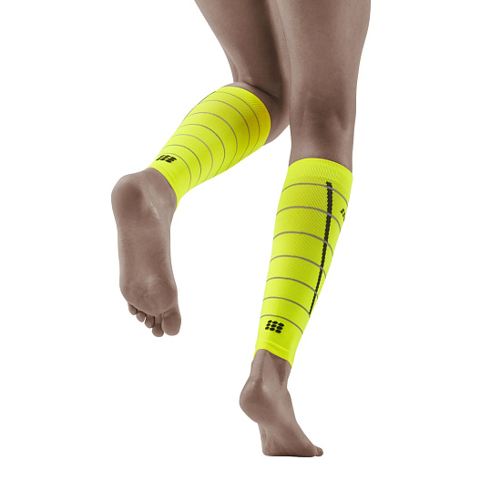 Гетры женские CEP C303RW Reflective Neon Yellow - Фото 4 большая