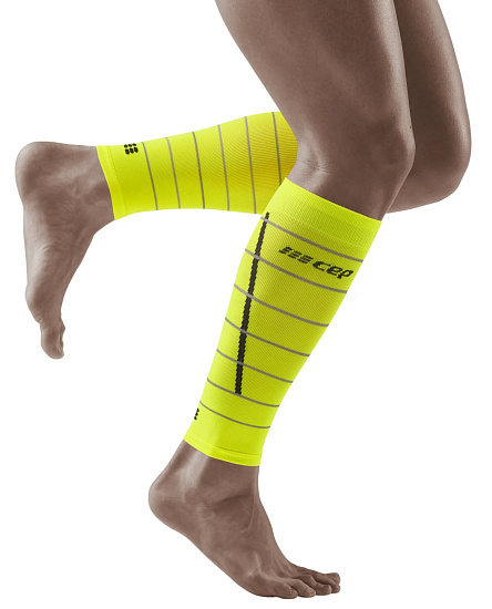 Гетры мужские CEP C303RM Reflective Neon Yellow - Фото 3 большая