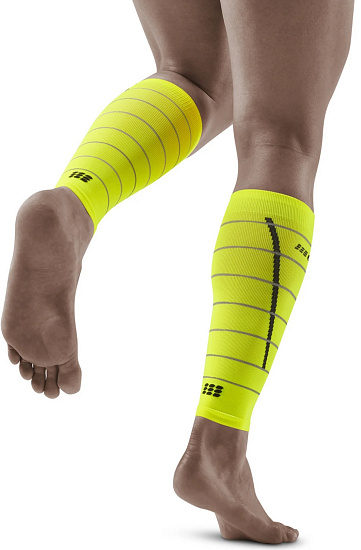 Гетры мужские CEP C303RM Reflective Neon Yellow - Фото 4 большая