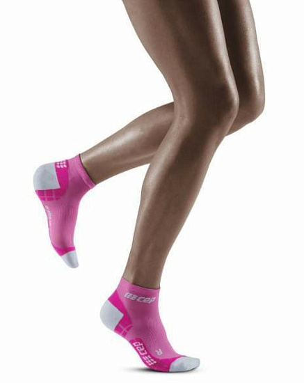Носки женские CEP C09UUW Pink/Light grey - Фото 2 большая