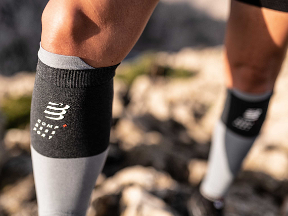 Гетры Compressport R2V2 Серый Меланж - Фото 6 большая