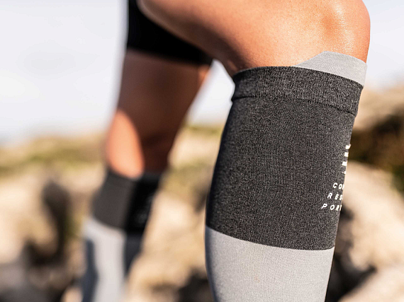 Гетры Compressport R2V2 Серый Меланж - Фото 7 большая