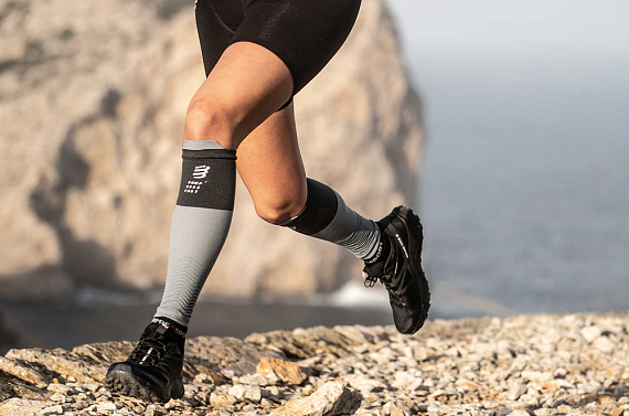 Гетры Compressport R2V2 Серый Меланж - Фото 8 большая