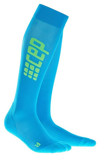 Компрессионные гольфы мужские CEP C1UM лазурный/зелёный - Фото 1 большая