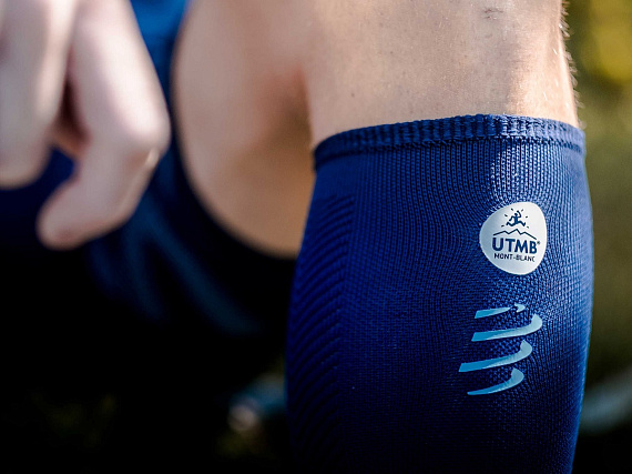 Гольфы Compressport Race&Recovery Blue - Фото 2 большая