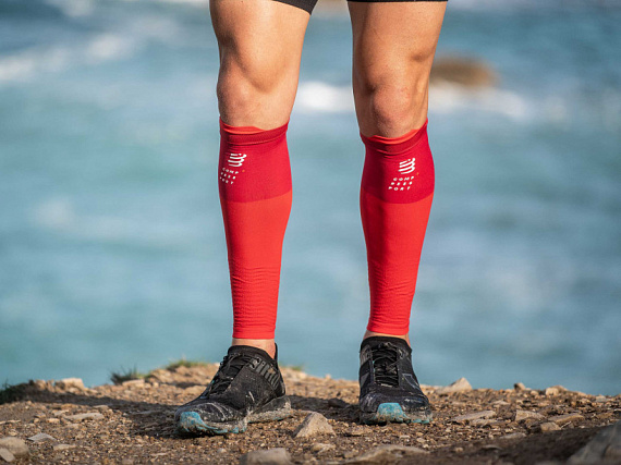 Гетры Compressport R2V2 Красный - Фото 3 большая
