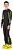 Комбинезон детский Fischer Race Black/Yellow - Фото 3 малая