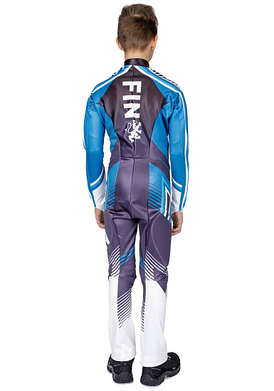 Комбинезон детский Helly Hansen Jr Speed Suit Gs Graphite Blue - Фото 5 большая