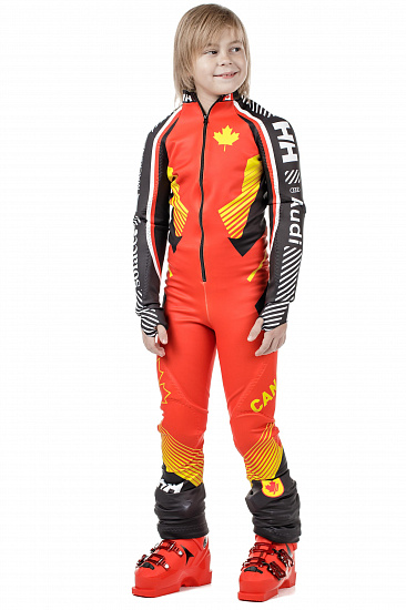 Спусковой комбинезон детский Helly Hansen Jr Speed Suit Gs Canada Ski - Фото 3 большая