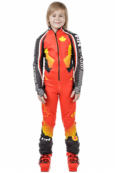 Спусковой комбинезон детский Helly Hansen Jr Speed Suit Gs Canada Ski - Фото 4 большая