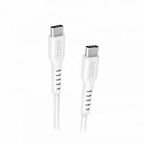 Кабель SBS Type-C/Type-C 100W 1,5м Белый