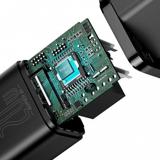 Зарядное устройство Baseus Super Si CCSUP-B01 Black - Фото 2 большая